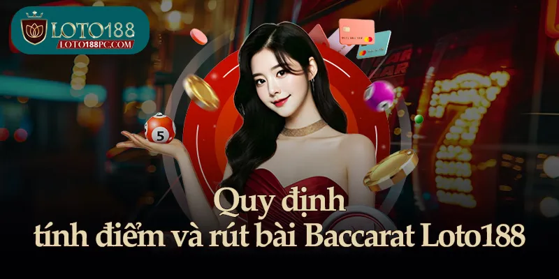 Quy định tính điểm và rút bài Baccarat Loto188
