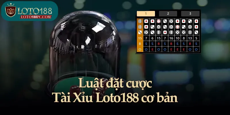 Luật đặt cược Tài Xỉu Loto188 cơ bản